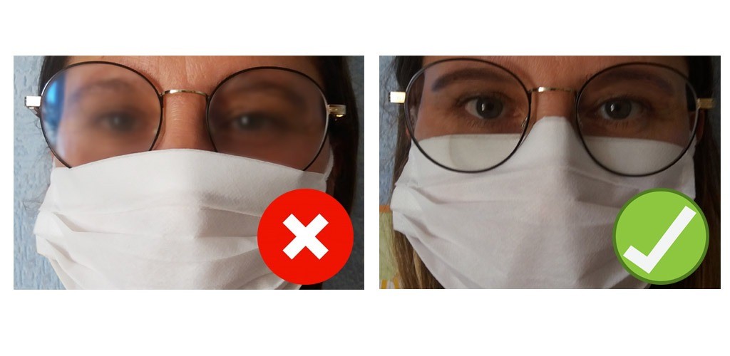 Eviter la buée sur ses lunettes avec un masque! - Votre opticien à