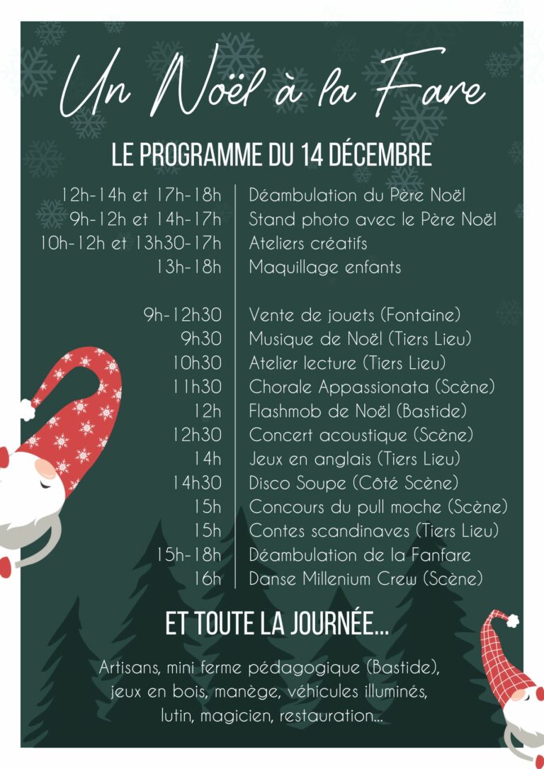 Programme noel 2025