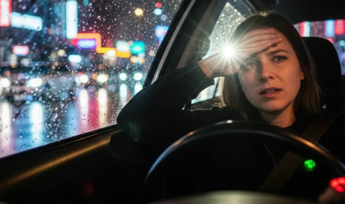 Reflets nocturne voiture