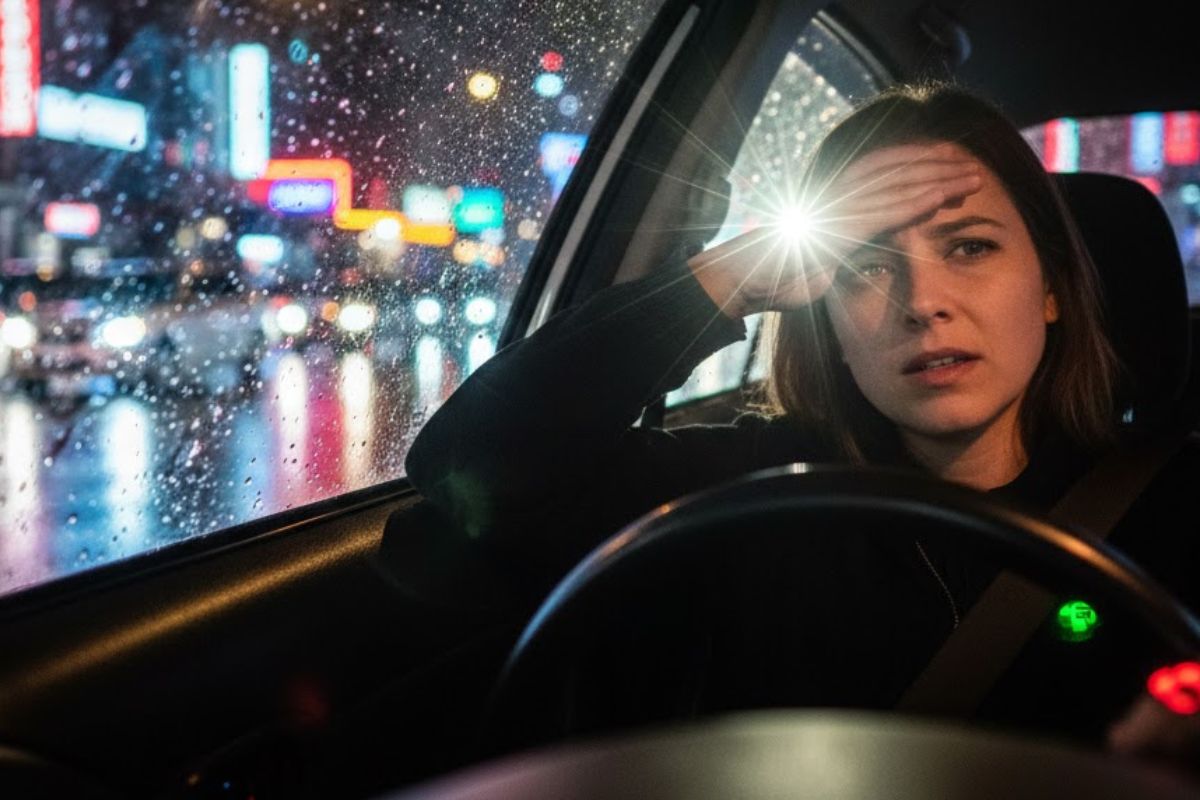 Reflets nocturne voiture