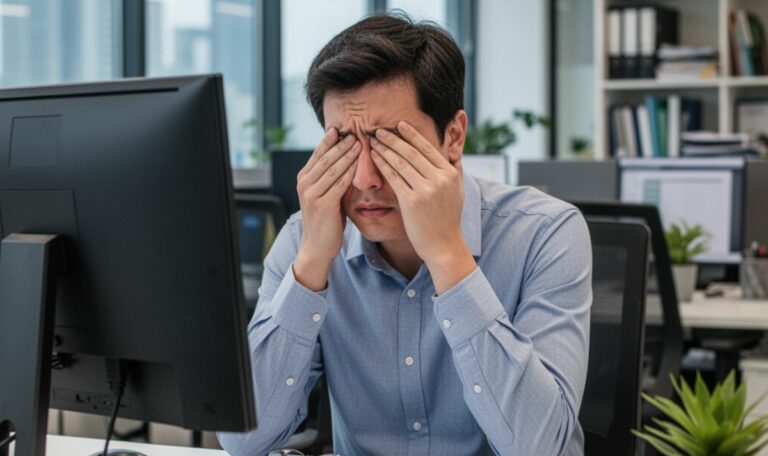 Fatigue visuelle au bureau